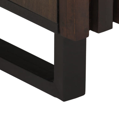 Comodini 2pz 40x34x46 cm in Legno Massello di Mango | homemem39