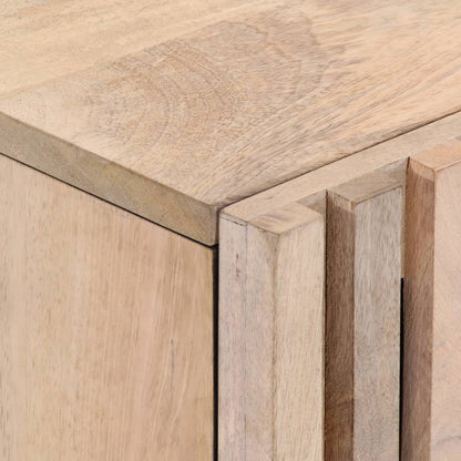 Comodini 2pz 40x34x46 cm in Legno Massello di Mango Sbiancato - homemem39