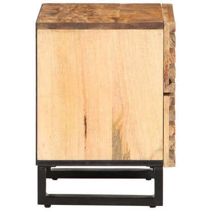 Comodino 40x34x46 cm in Legno Massello di Mango | homemem39