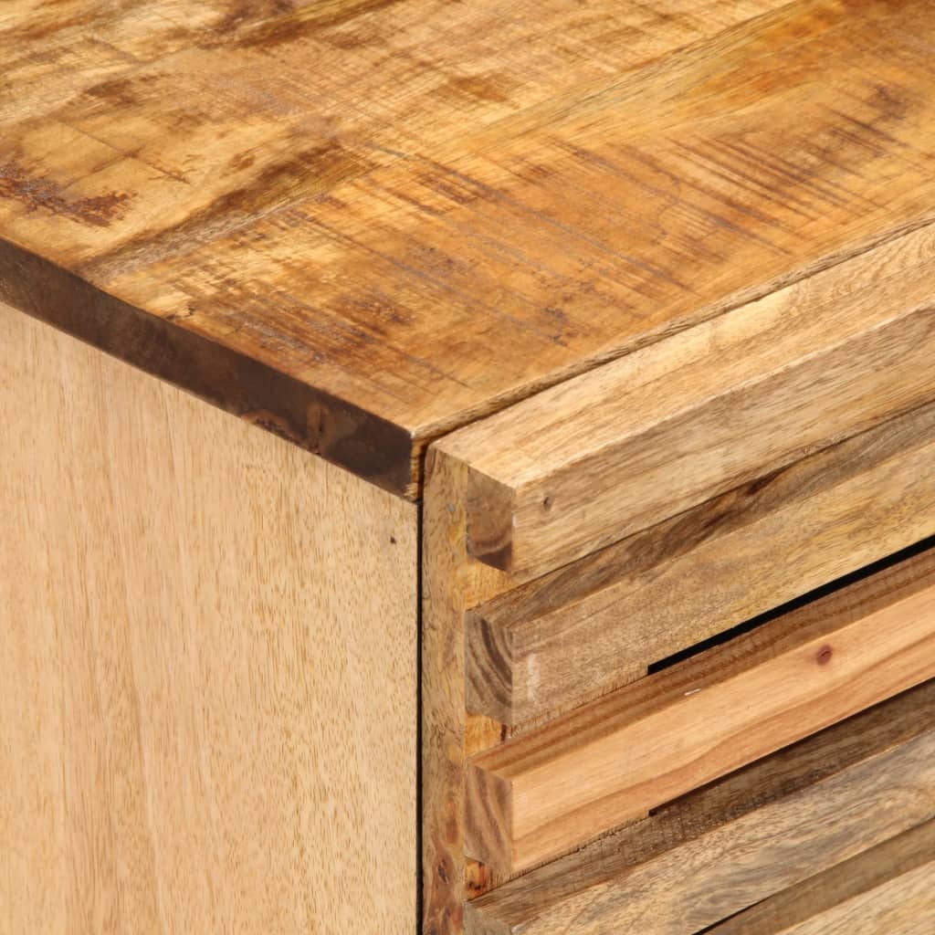 Comodino 40x34x46 cm in Legno Massello di Mango - homemem39