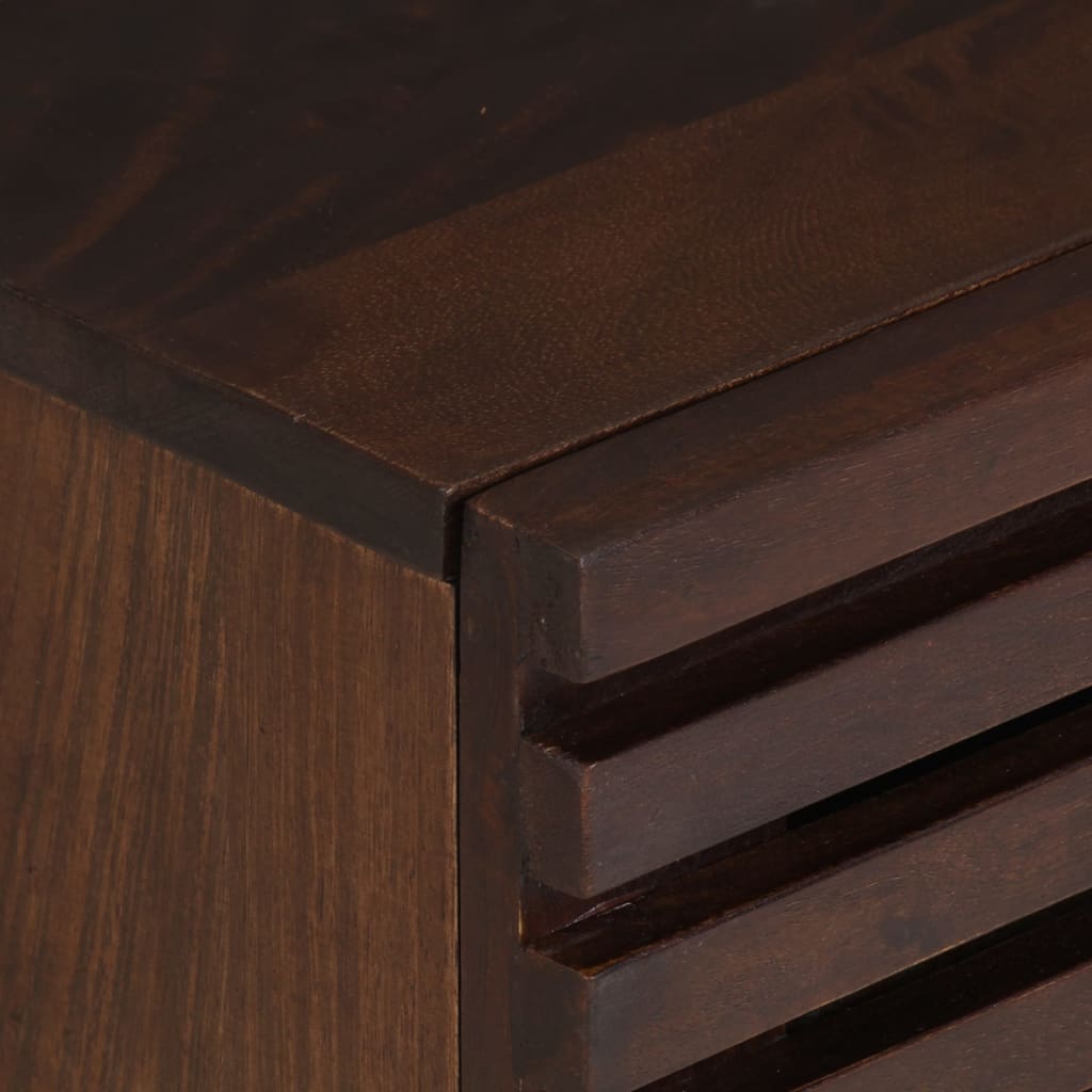 Comodino 40x34x46 cm in Legno Massello di Mango - homemem39