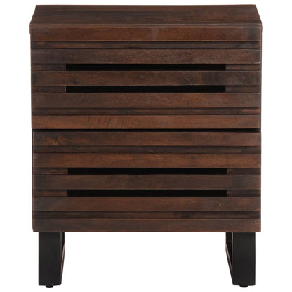 Comodini 2pz 40x34x46 cm in Legno Massello di Mango