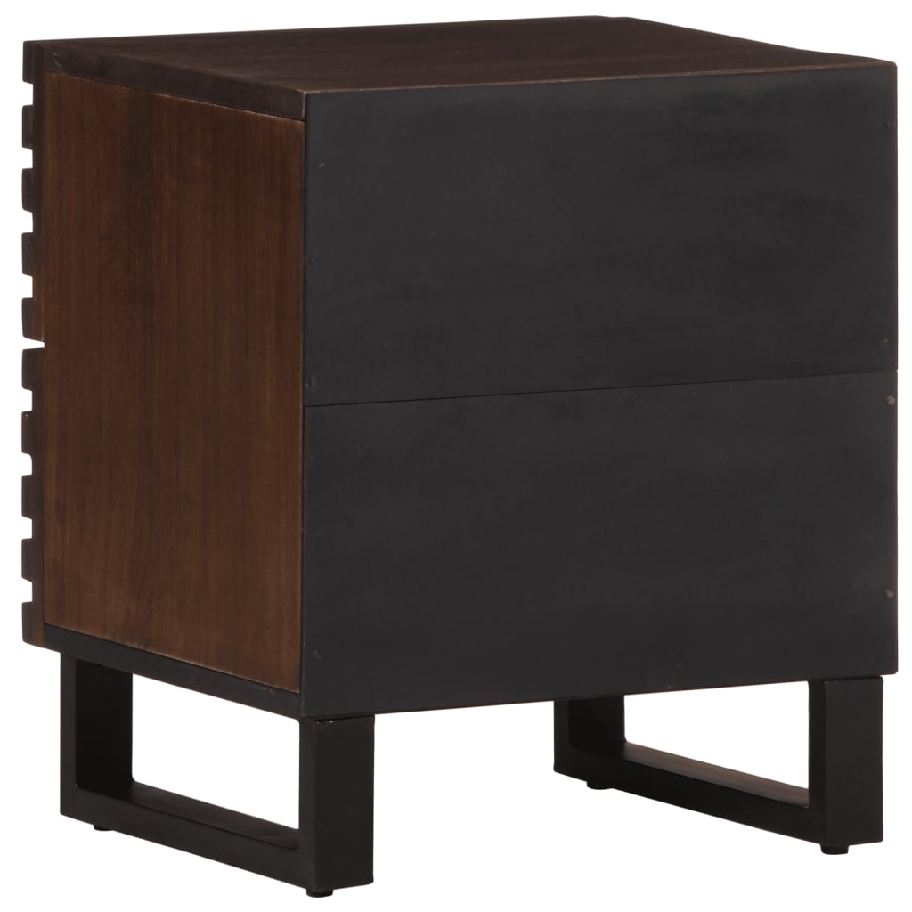Comodini 2pz 40x34x46 cm in Legno Massello di Mango | homemem39