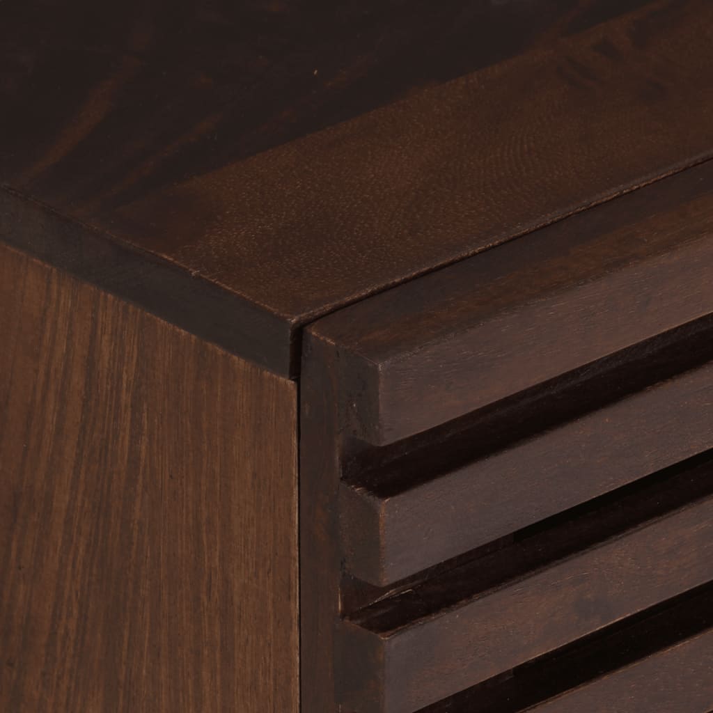 Comodini 2pz 40x34x46 cm in Legno Massello di Mango - homemem39