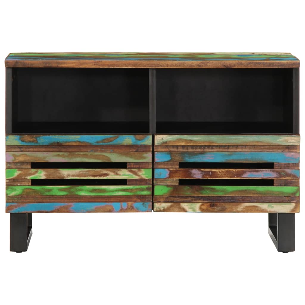 Mobile Porta TV 70x34x46 cm in Legno Massello di Acacia - homemem39