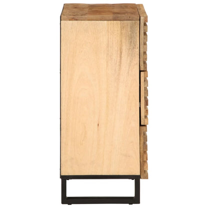 Credenza 60x34x75 cm in Legno Massello di Mango Grezzo