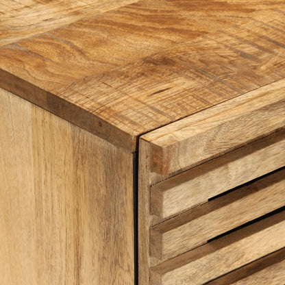 Credenza 60x34x75 cm in Legno Massello di Mango Grezzo