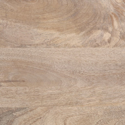 Tavolino da Salotto Bianco 80x51x40 cm Legno Massello di Mango | homemem39