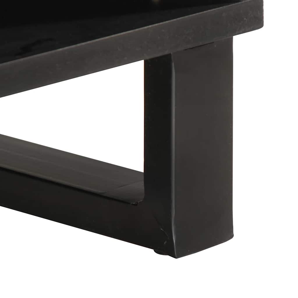 Tavolino da Salotto 80x51x40 cm in Legno Massello di Acacia | homemem39
