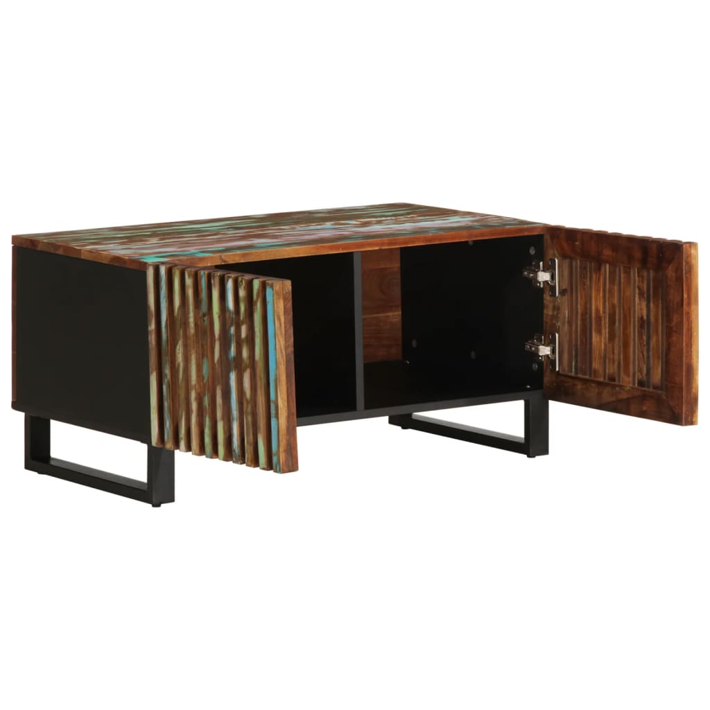 Tavolino da Salotto 80x51x40 cm in Legno Massello di Acacia | homemem39