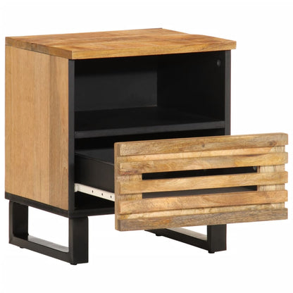 Comodini 2pz 40x34x46 cm in Legno Massello di Mango | homemem39