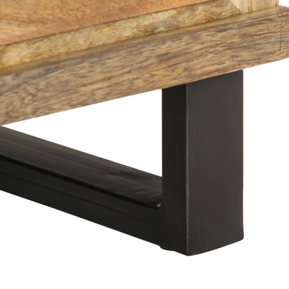 Comodini 2pz 40x34x46 cm in Legno Massello di Mango - homemem39