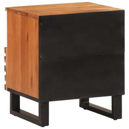 Comodino 40x34x46 cm in Legno Massello di Acacia | homemem39