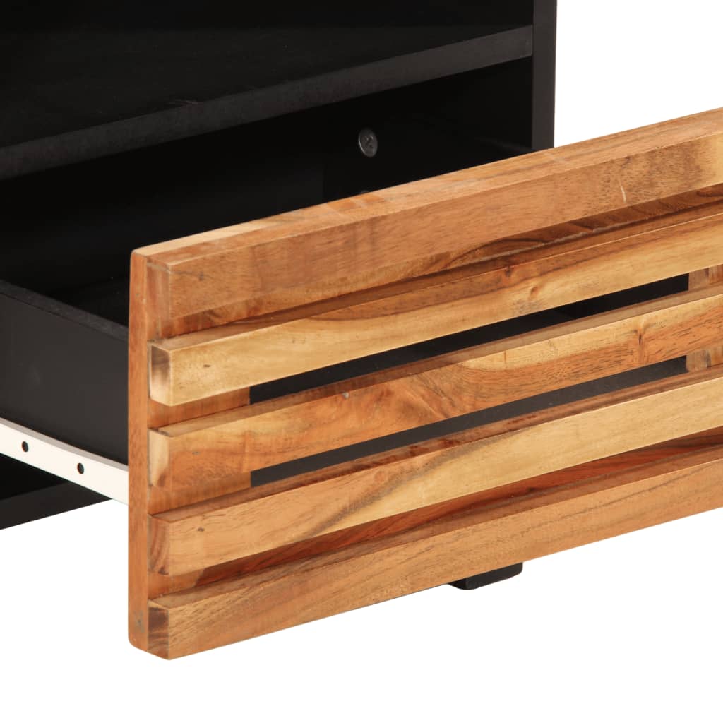 Comodino 40x34x46 cm in Legno Massello di Acacia | homemem39