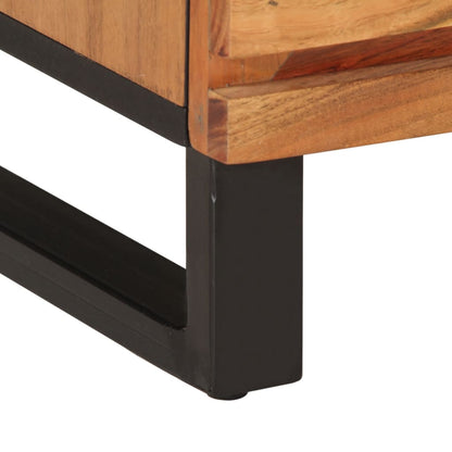 Comodino 40x34x46 cm in Legno Massello di Acacia | homemem39