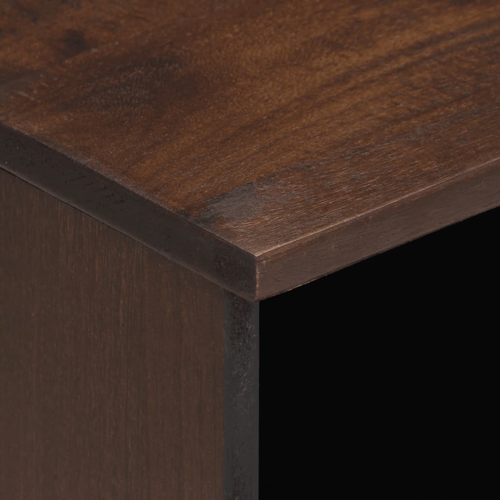 Comodini 2pz 40x34x46 cm in Legno Massello di Mango - homemem39