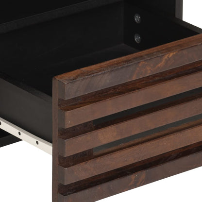 Comodini 2pz 40x34x46 cm in Legno Massello di Mango - homemem39