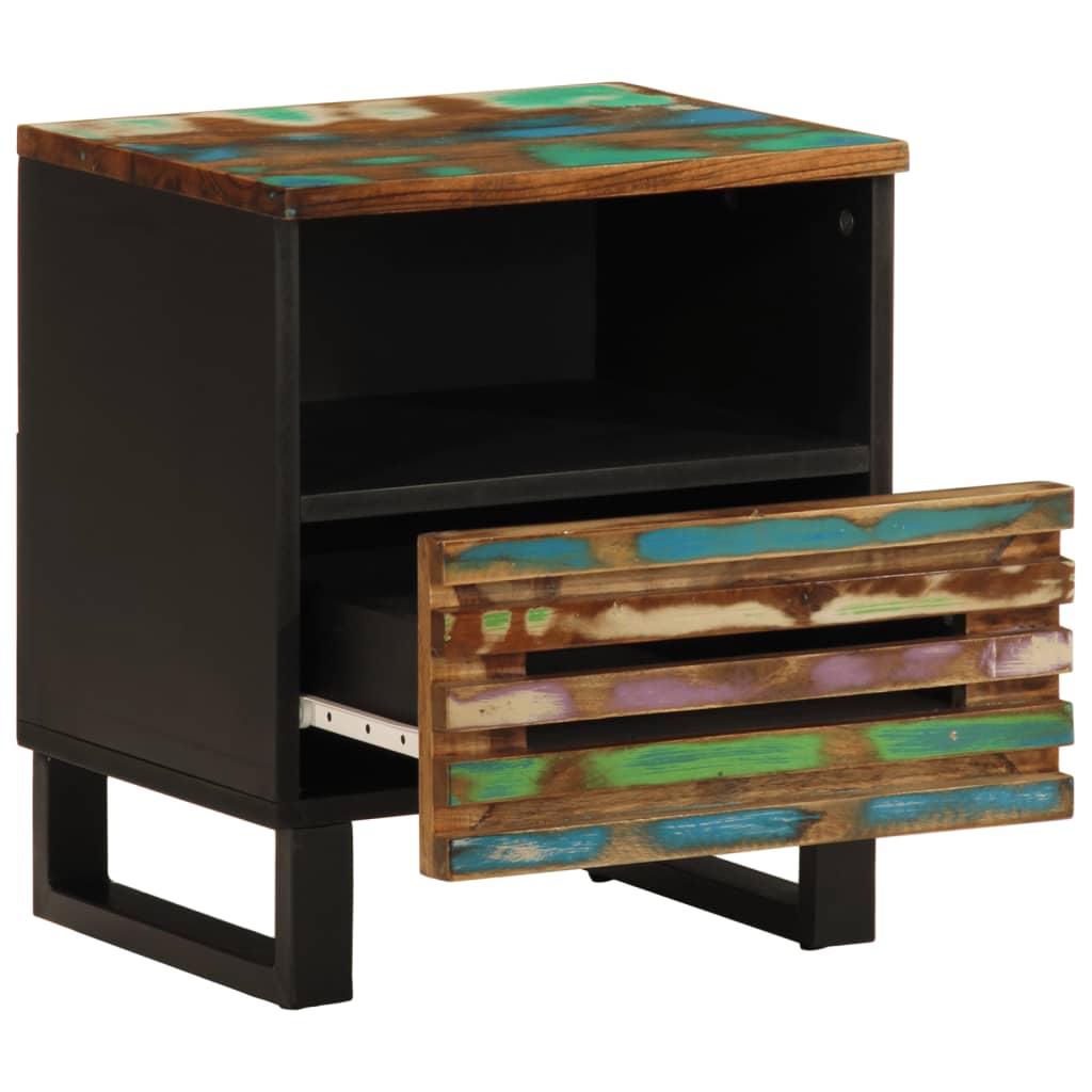 Comodino 40x34x46 cm in Legno Massello di Recupero | homemem39