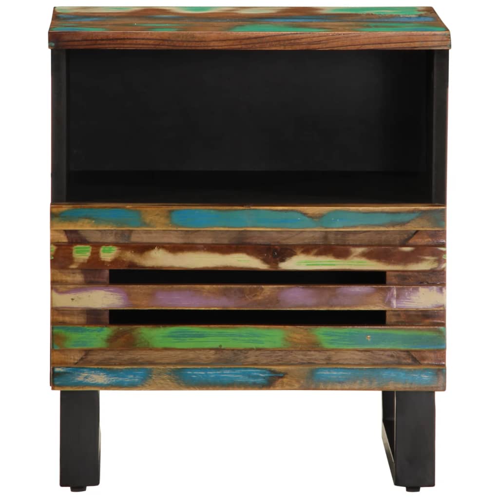Comodino 40x34x46 cm in Legno Massello di Recupero | homemem39
