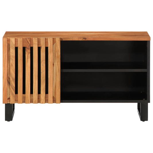 Mobile Porta TV 80x34x46 cm in Legno Massello di Acacia
