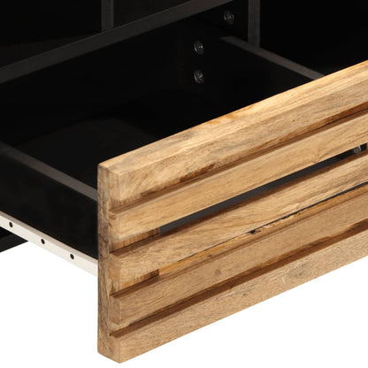 Mobile Porta TV 100x34x46 cm in Massello di Mango Grezzo - homemem39