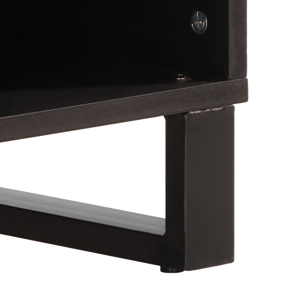 Mobile Porta TV 100x34x46 cm in Massello di Mango Grezzo - homemem39