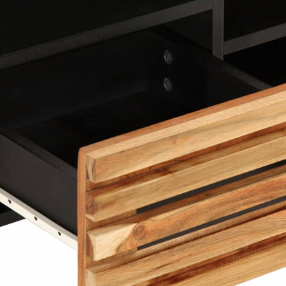 Mobile Porta TV 100x34x46 cm in Legno Massello di Acacia - homemem39