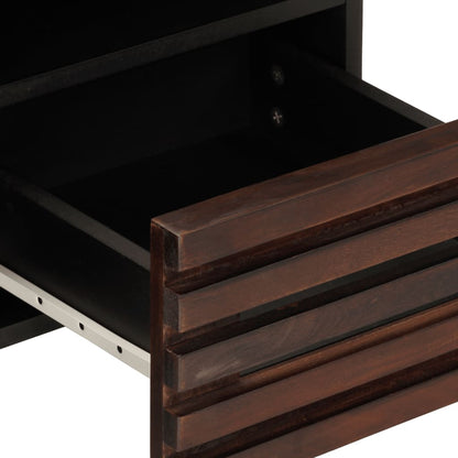Mobile Porta TV Marrone 100x34x46 cm in Legno di Mango - homemem39