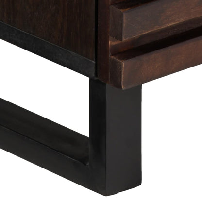 Mobile Porta TV Marrone 100x34x46 cm in Legno di Mango - homemem39