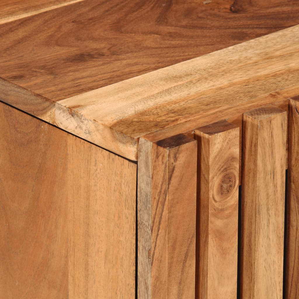 Mobile Lavabo da Bagno 62x34x58cm in Legno Massello di Acacia