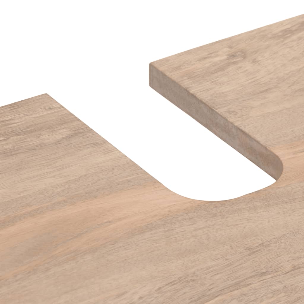 Mobile Lavabo da Bagno 62x34x58cm in Legno Massello di Mango