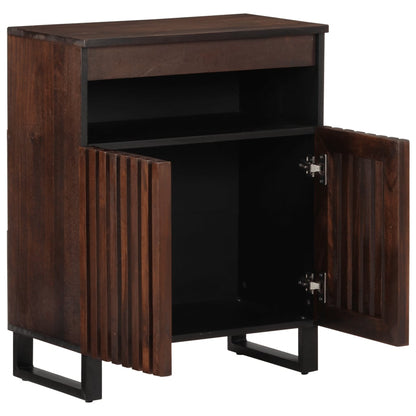 Credenza Marrone 60x34x75 cm in Legno Massello di Mango | homemem39