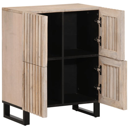 Credenza 60x34x75 cm in Legno Massello di Mango