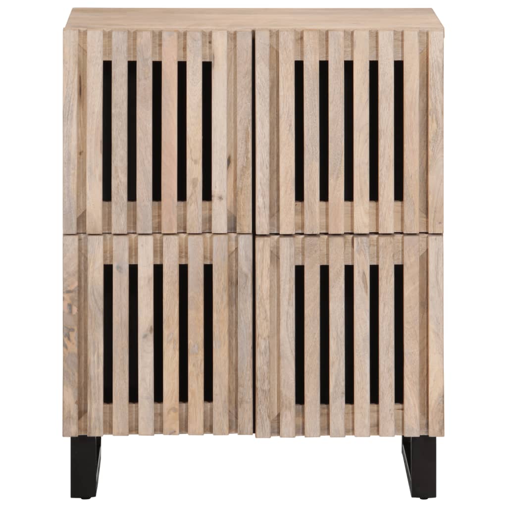 Credenza 60x34x75 cm in Legno Massello di Mango