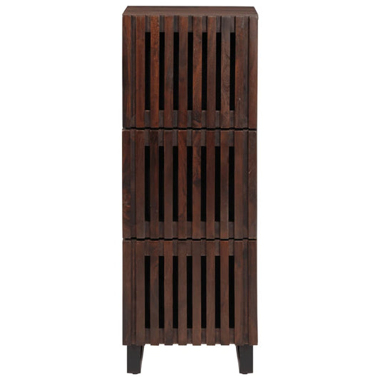 Credenza Marrone 40x34x110 cm Legno Massello di Mango
