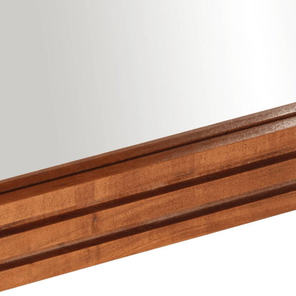 Specchio da Bagno 50x70 cm in Legno Massello di Acacia e Vetro | homemem39