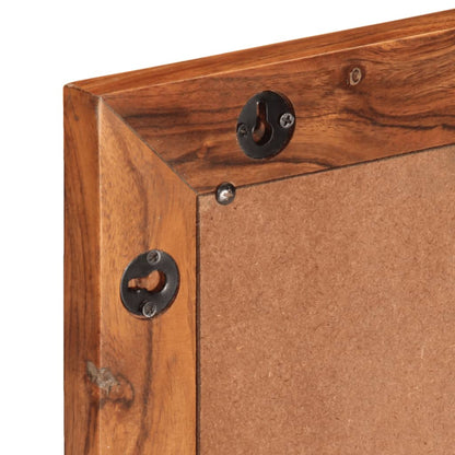 Specchio da Bagno 50x70 cm in Legno Massello di Acacia e Vetro | homemem39