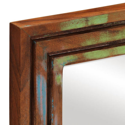Specchio da Bagno 50x70 cm in Legno Massello di Acacia e Vetro | homemem39