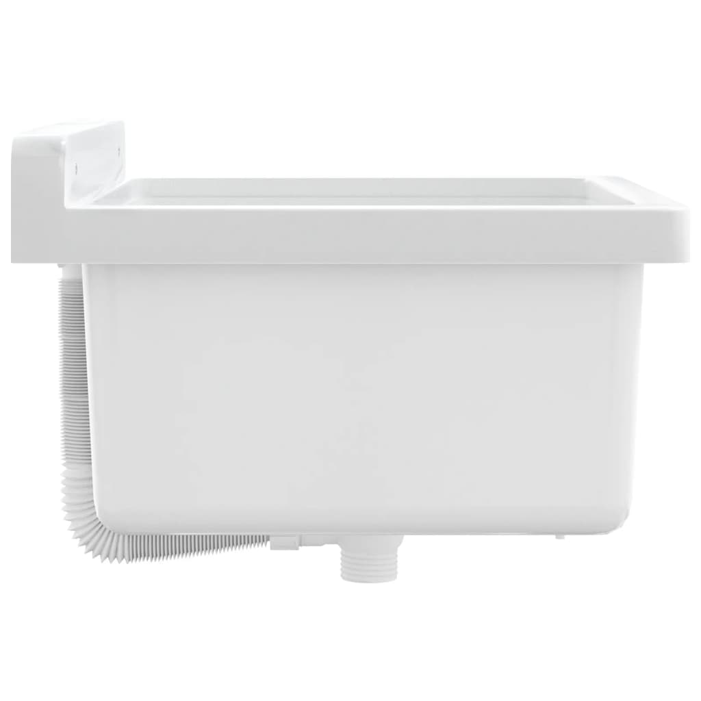 Lavabo a Parete Bianco 40x40x24 cm in Resina - homemem39