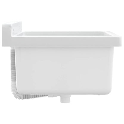 Lavabo a Parete Bianco 40x40x24 cm in Resina - homemem39