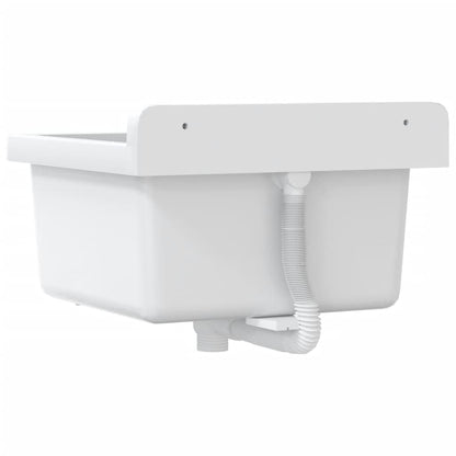 Lavabo a Parete Bianco 40x40x24 cm in Resina - homemem39