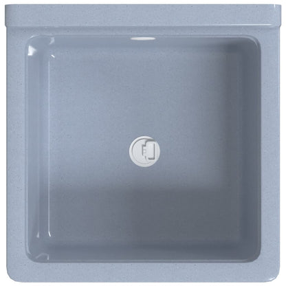 Lavabo a Parete Grigio 40x40x24 cm in Resina | homemem39