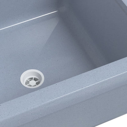 Lavabo a Parete Grigio 40x40x24 cm in Resina - homemem39