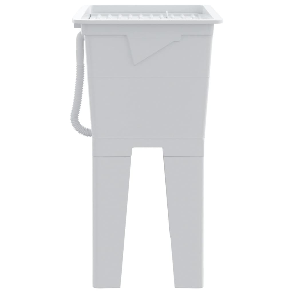 Vasca per Lavanderia Bianca 59x41x75 cm in Resina - homemem39