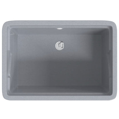 Vasca per Lavanderia Grigia 59x41x75 cm in Resina - homemem39