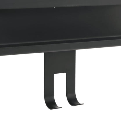 Mensola Doccia Pensile Nero Opaco Acciaio Inox 304 Spazzolato - homemem39