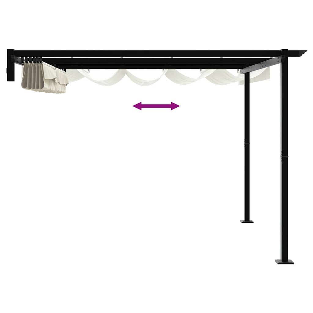 Gazebo Crema 300 x 300 x 200 cm Poliestere | homemem39