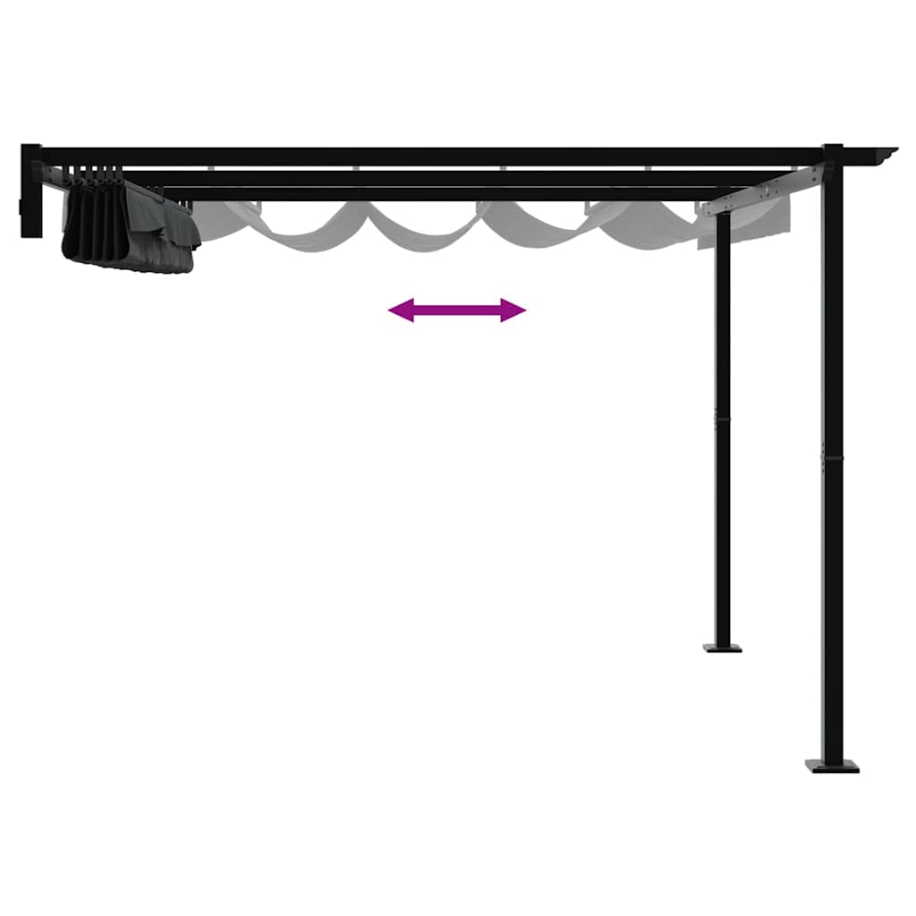 Gazebo Antracite 300 x 300 x 200 cm Poliestere | homemem39