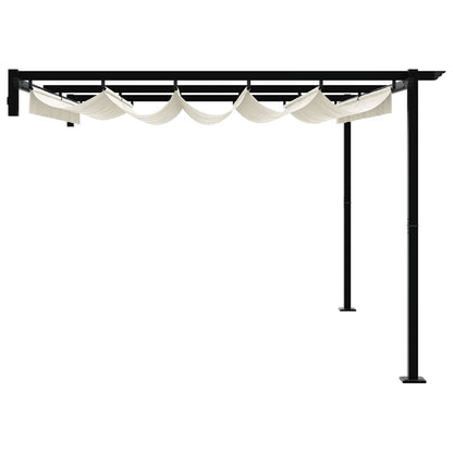 Gazebo 400 x 300 x 200 cm Crema Poliestere