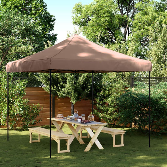 Tenda da Festa Pieghevole Pop-Up Marrone 292x292x315 cm | homemem39